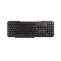Teclado Com Fio Tm100 Design Slim 8 Teclas Multimidia Cabo De 130cm Resistente Agua Conexao Usb Preto Tc206